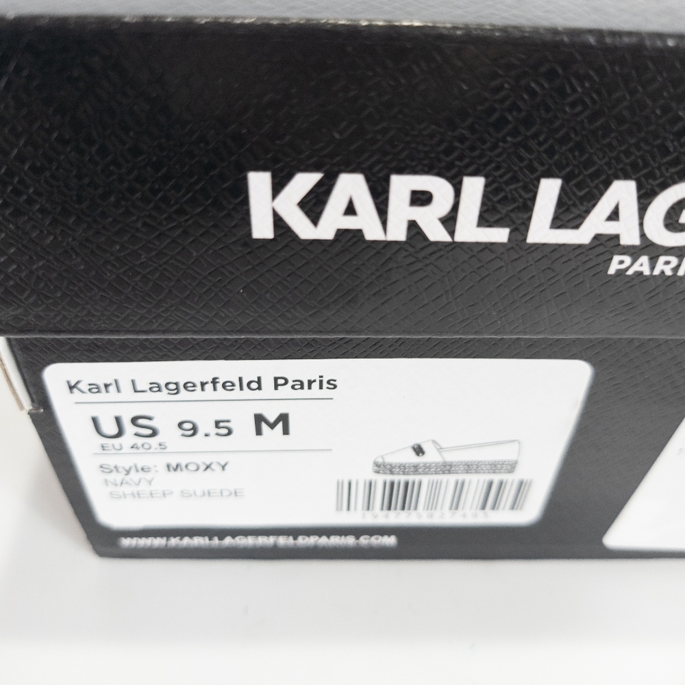 Karl Lagerfeld Paris Moxy Espadrille Flats Blue -9.5 - Picture 5 of 5
